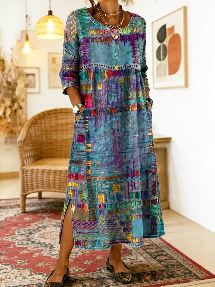 Manuela | Ethnic Patchwork Dress