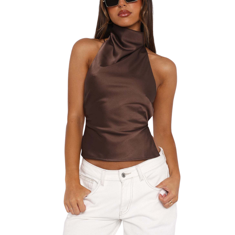 JOSIE™ – Minimalist Sleeveless Halter Summer Tank Top