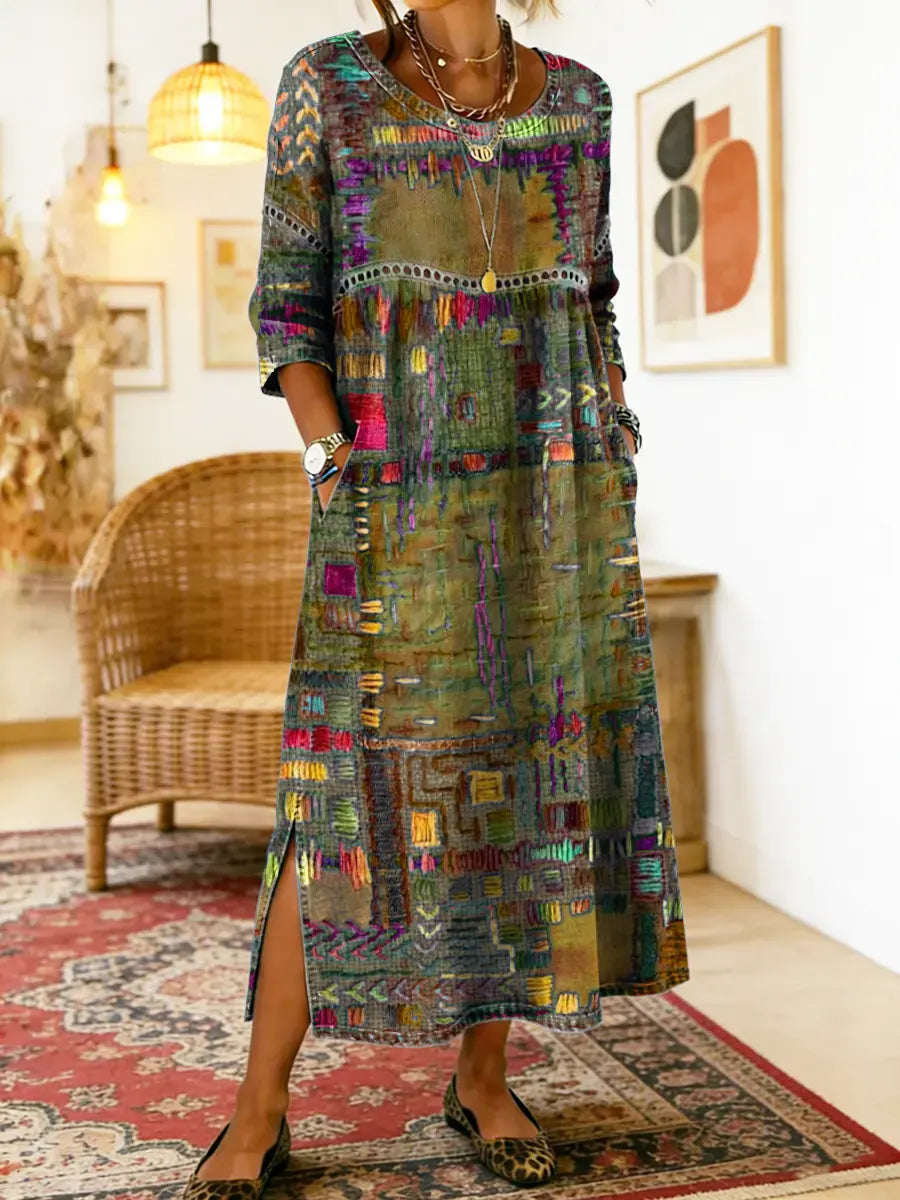 Manuela | Ethnic Patchwork Dress