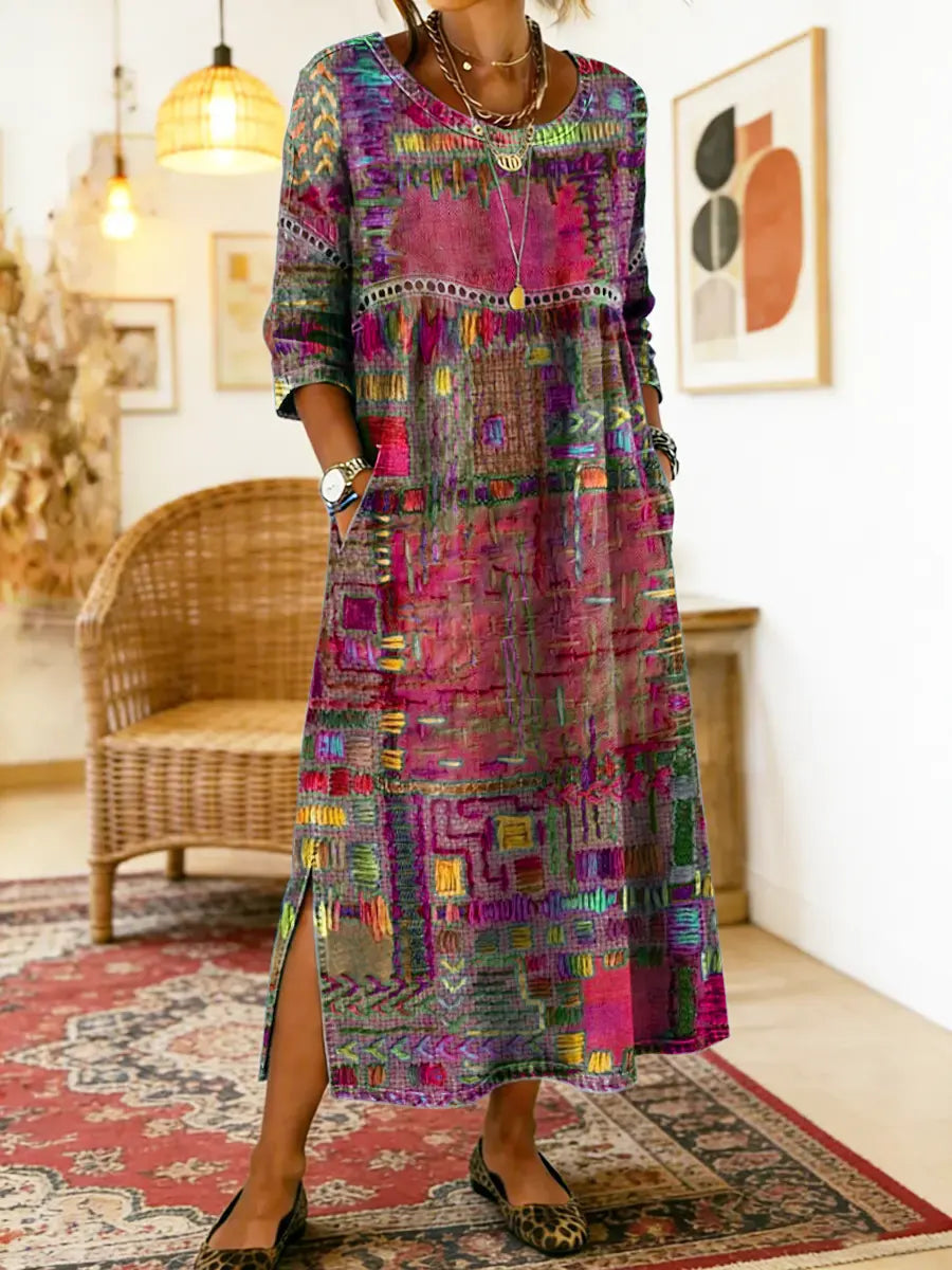 Manuela | Ethnic Patchwork Dress