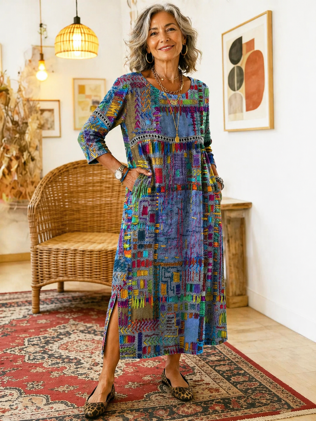 Manuela | Ethnic Patchwork Dress