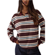 APRIL™ – Casual Colourblock Striped Long Sleeve Top