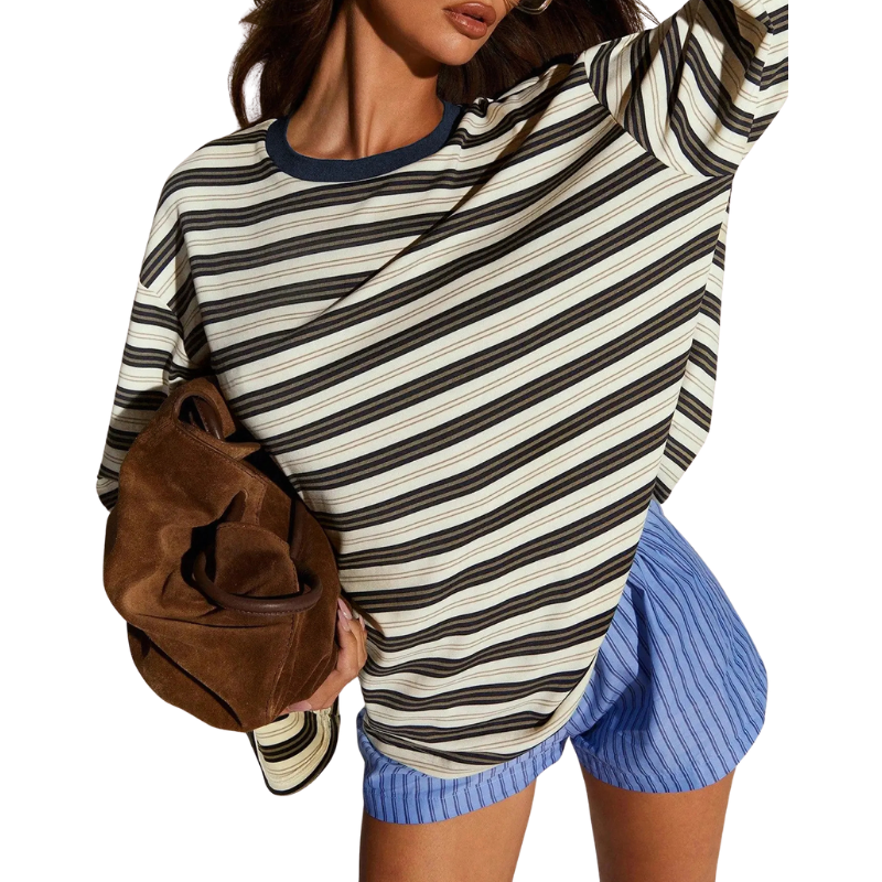 SOFIE™ – Chic Striped Long Sleeve Top