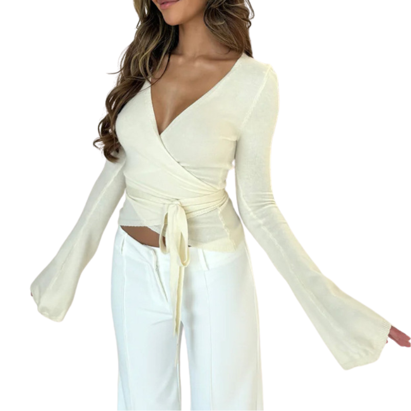 ISABELLA™ – Stylish V Neck Wrap Top