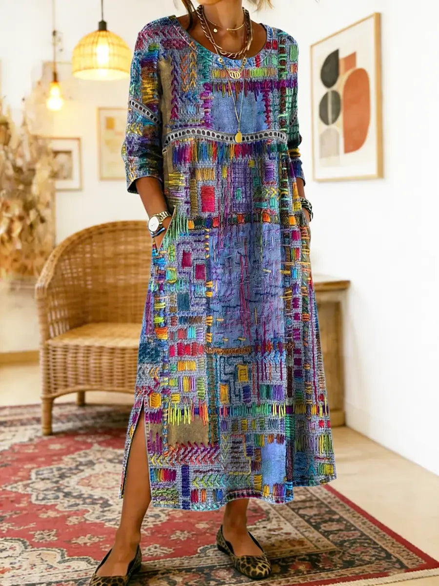 Manuela | Ethnic Patchwork Dress