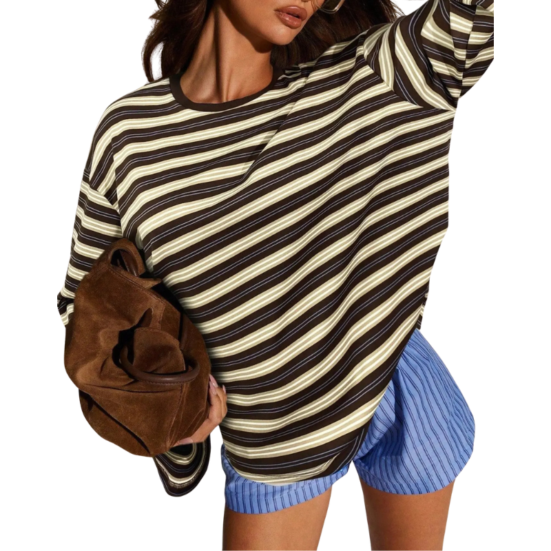 SOFIE™ – Chic Striped Long Sleeve Top