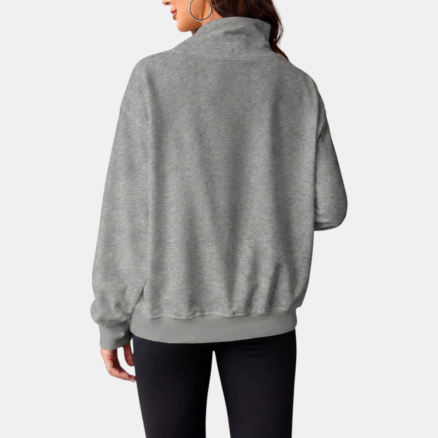 Women's Oversized Turtleneck Long Sleeve Pullover Sweatshirt