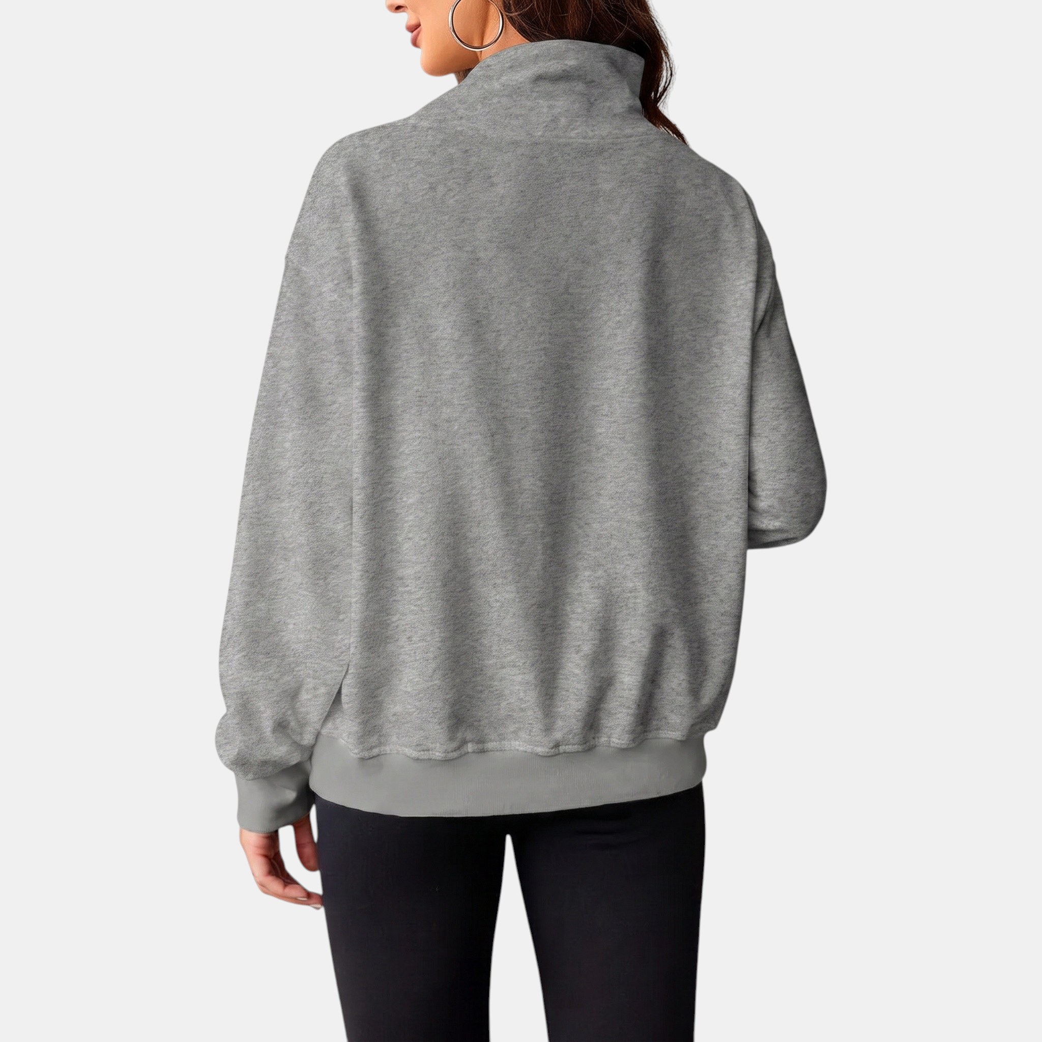 Women's Oversized Turtleneck Long Sleeve Pullover Sweatshirt