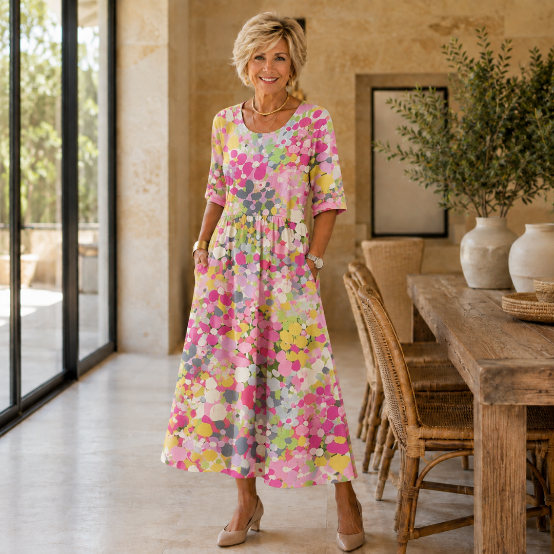 Santorini | Summer Midi Dress