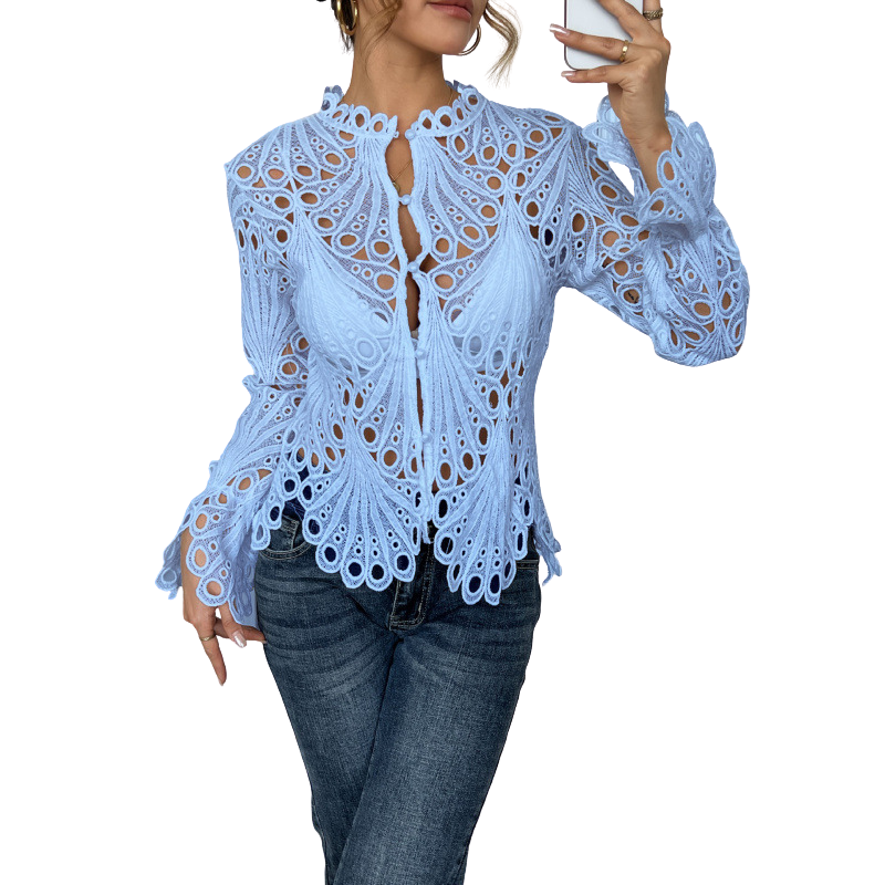 TINA™ – Chic Flounce Sleeve Blouse