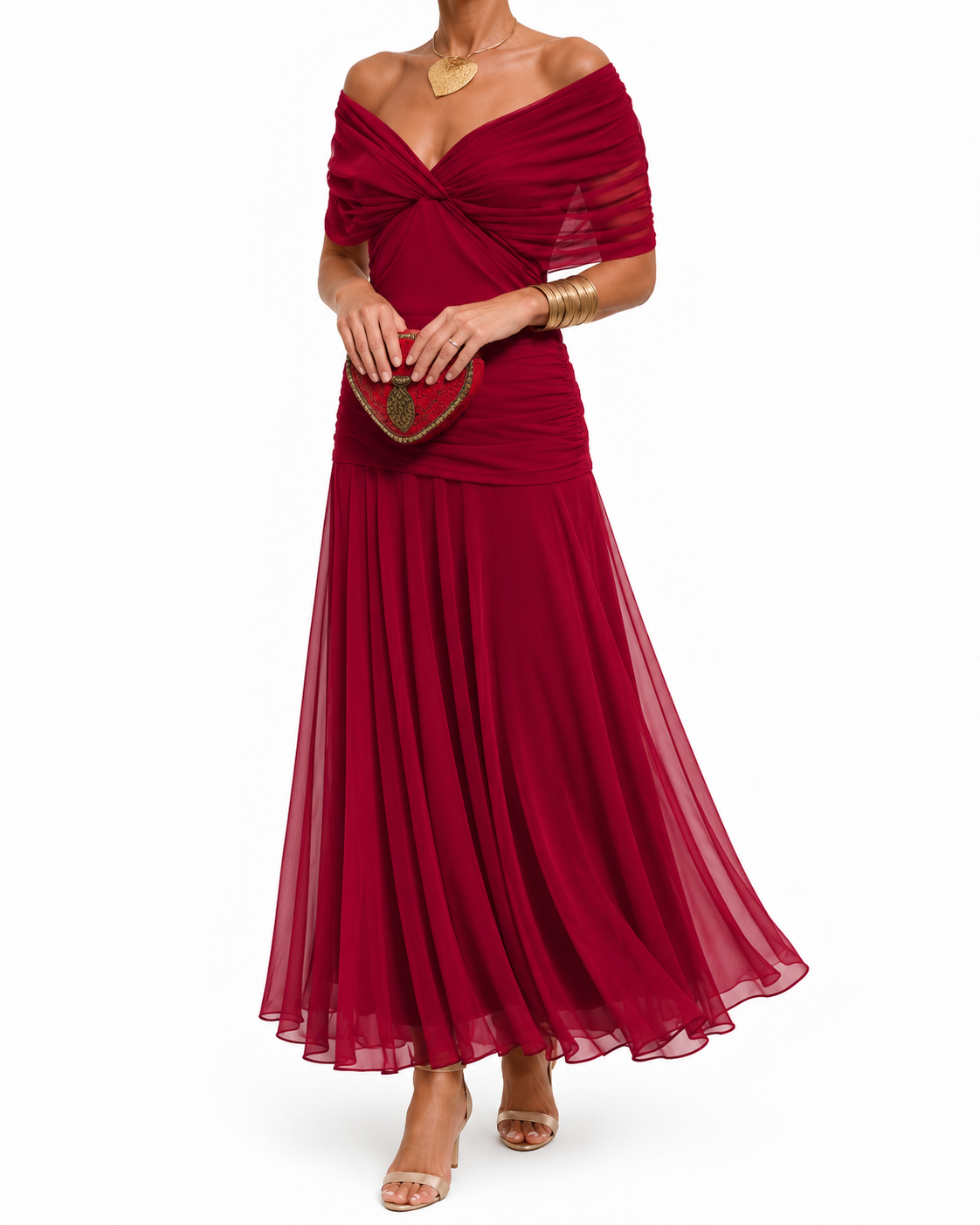 MIKAELA | Long Off-Shoulder Dress