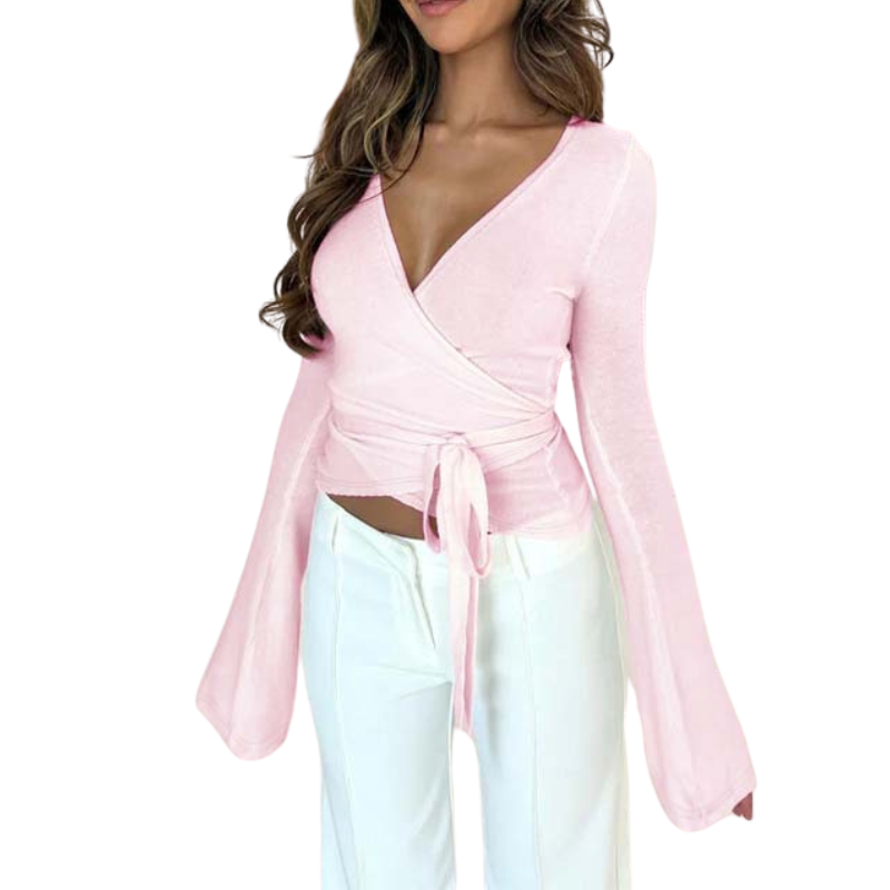 ISABELLA™ – Stylish V Neck Wrap Top