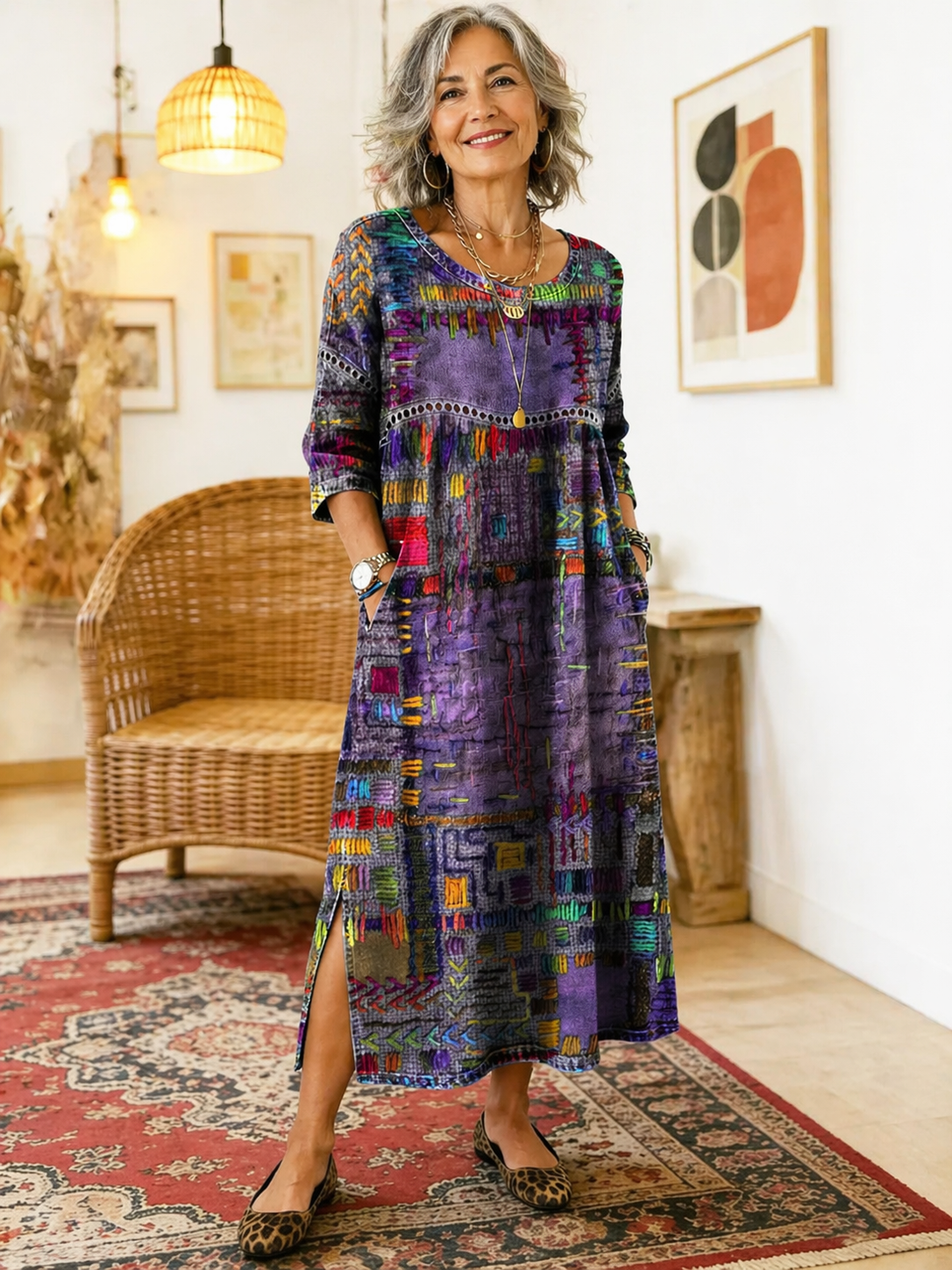 Manuela | Ethnic Patchwork Dress