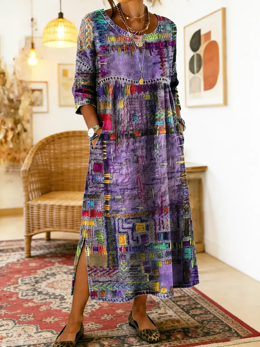 Manuela | Ethnic Patchwork Dress