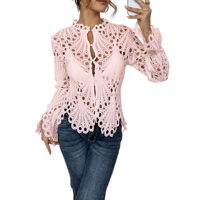 TINA™ – Chic Flounce Sleeve Blouse