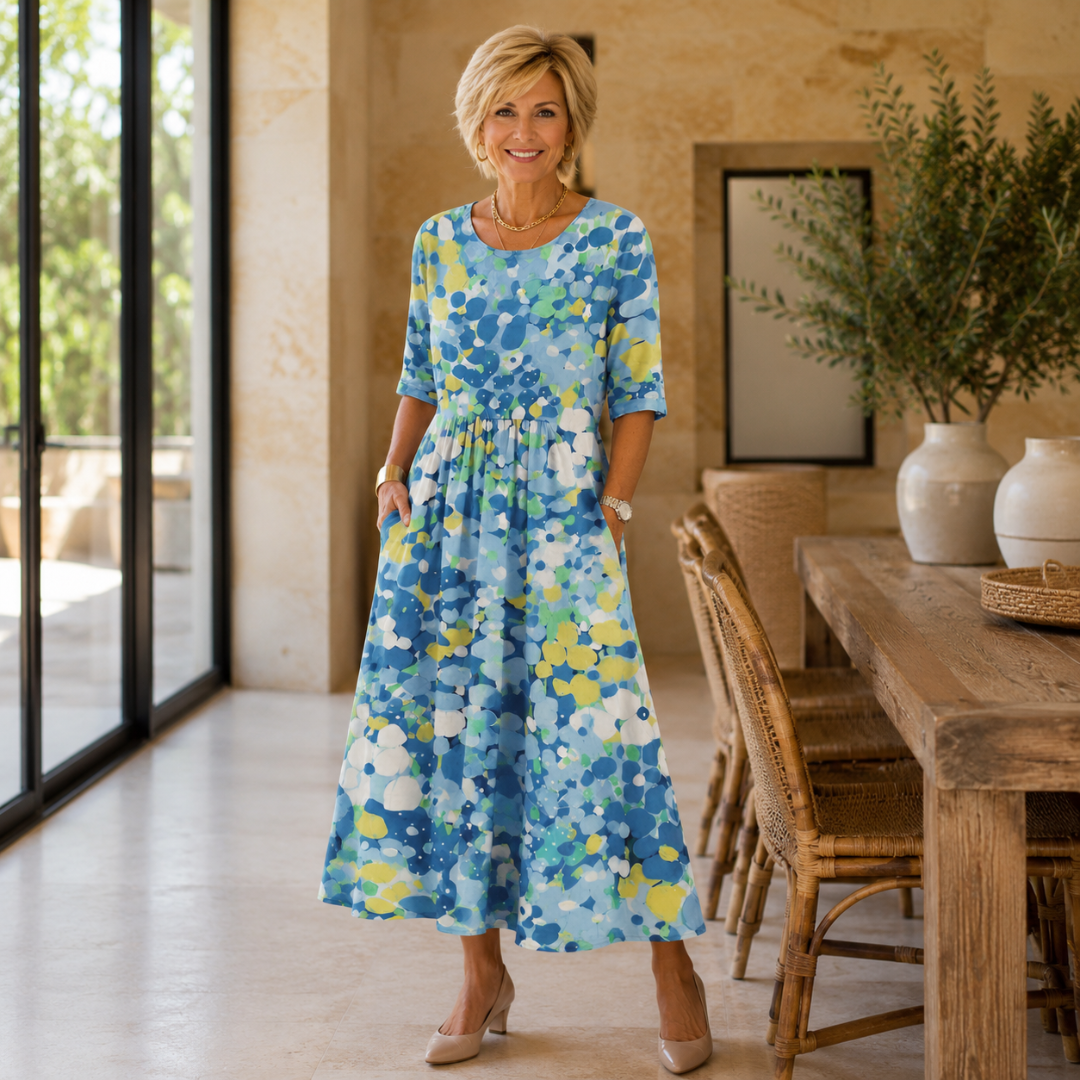 Santorini | Summer Midi Dress