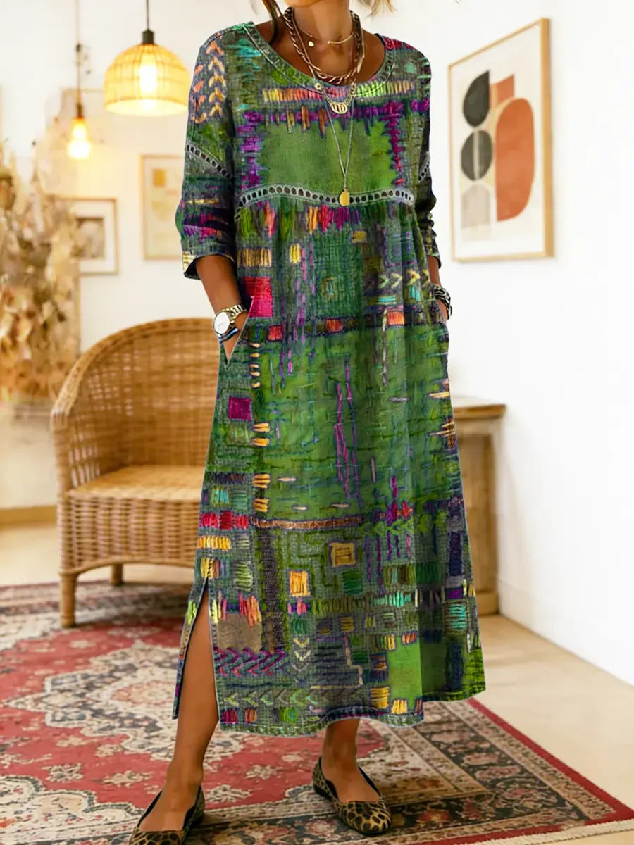 Manuela | Ethnic Patchwork Dress