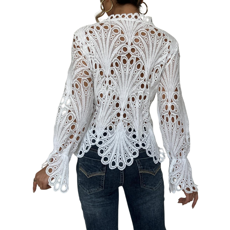 TINA™ – Chic Flounce Sleeve Blouse