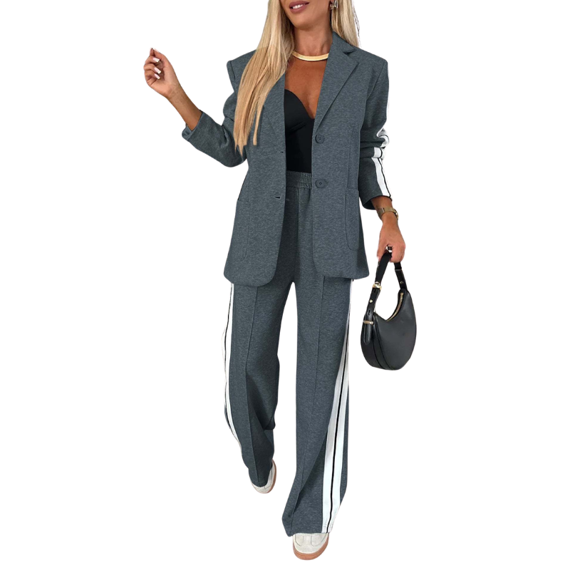 ZORA™ – Casual Striped Two-Piece Set