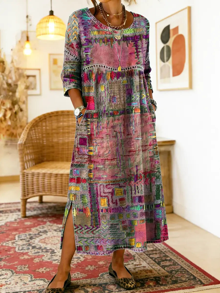 Manuela | Ethnic Patchwork Dress