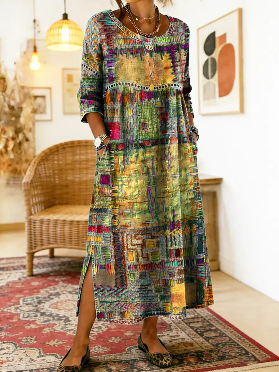 Manuela | Ethnic Patchwork Dress