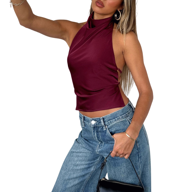 JOSIE™ – Minimalist Sleeveless Halter Summer Tank Top