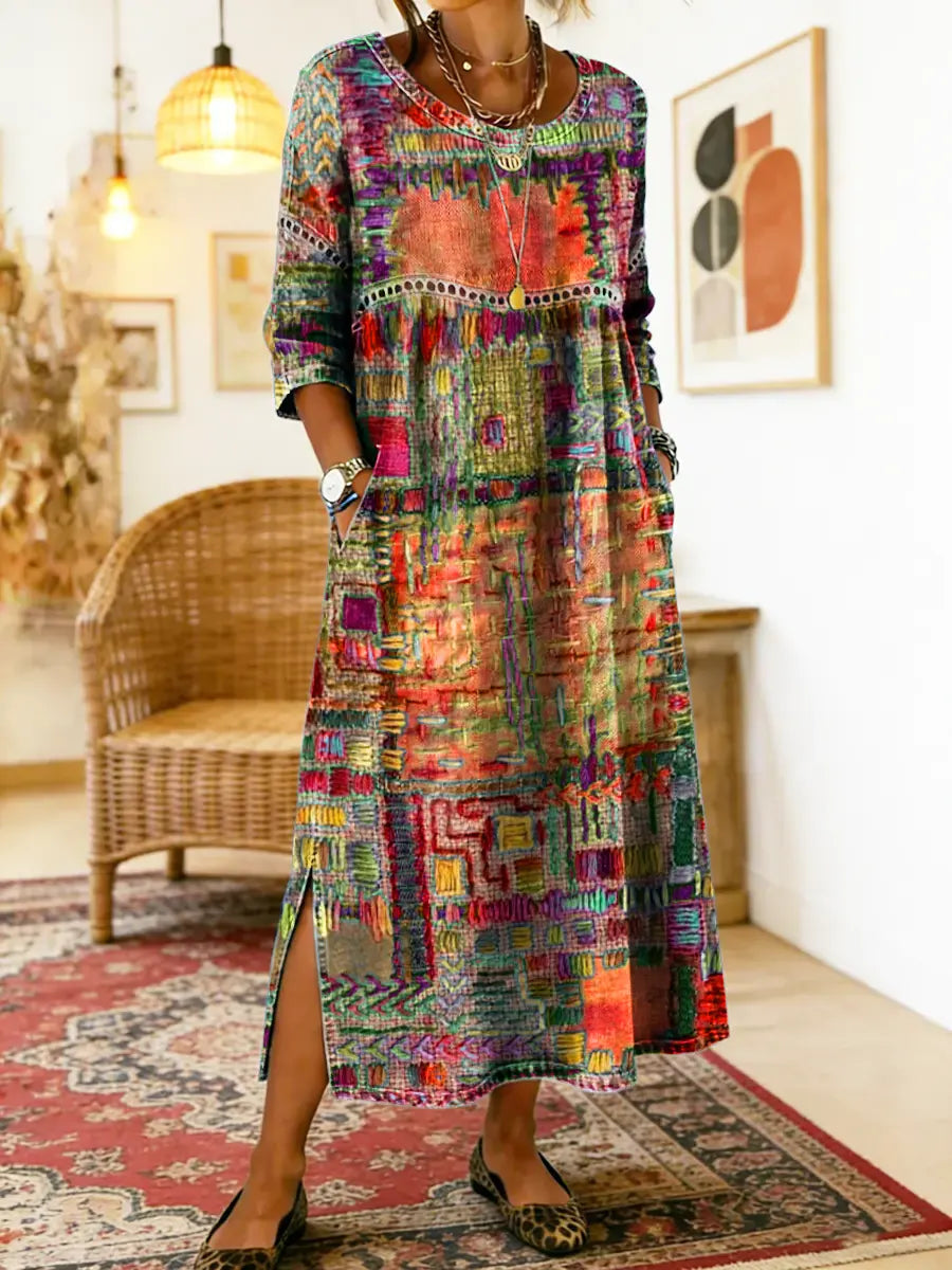 Manuela | Ethnic Patchwork Dress