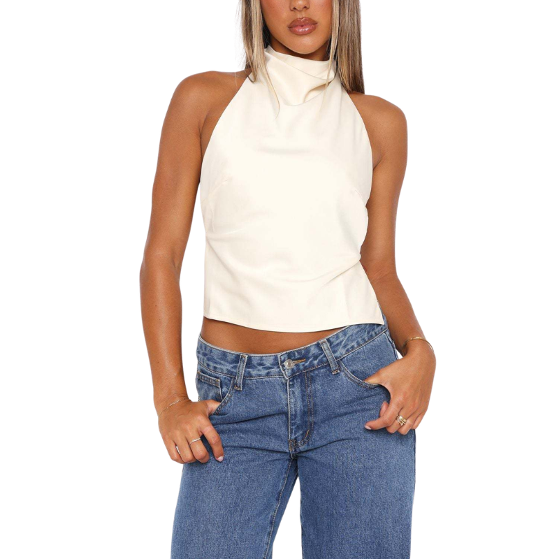 JOSIE™ – Minimalist Sleeveless Halter Summer Tank Top