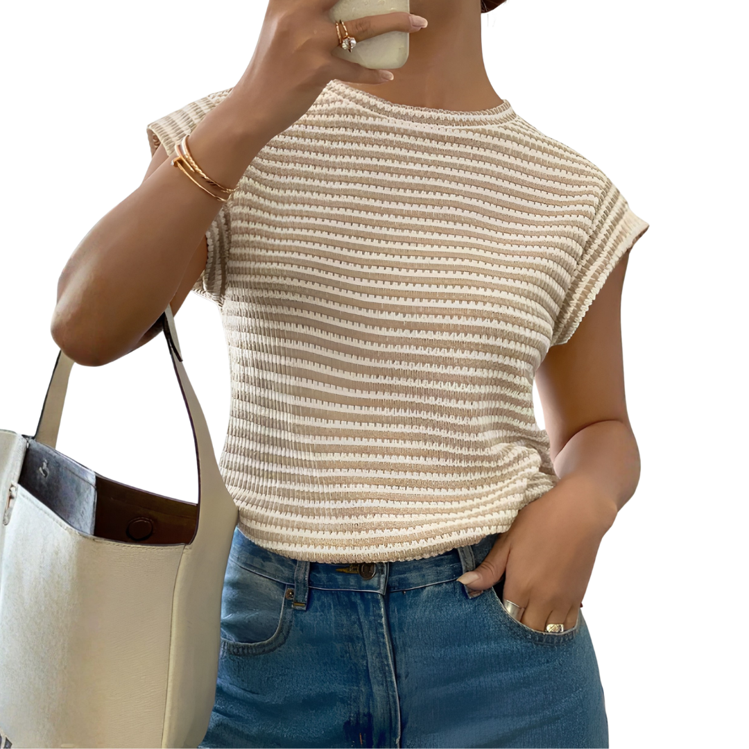 TONI™ – Breezy Cutout Sleeveless Tee