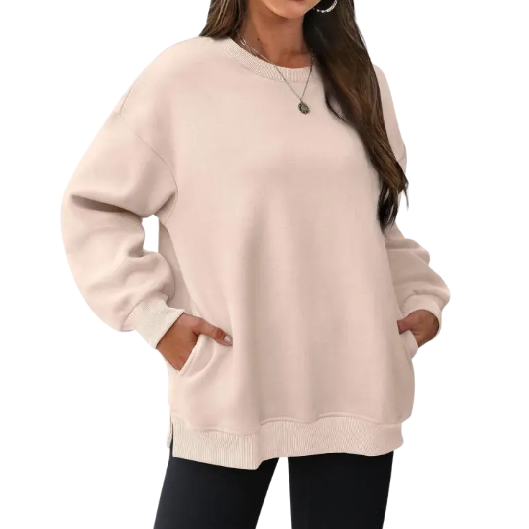 BRENLEY™ – Cozy Oversized Fleece Crewneck Pullover