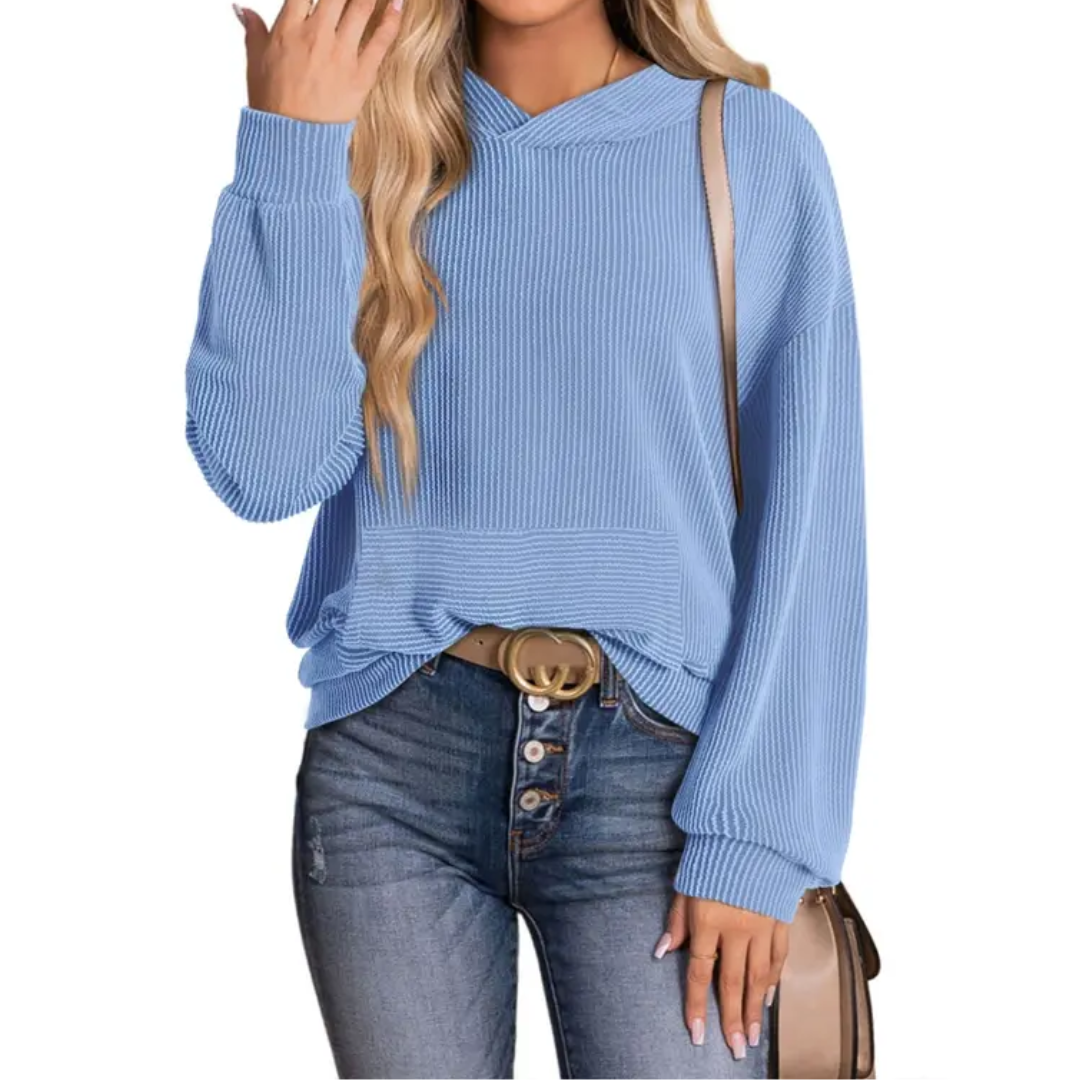 JESSA™ – Relaxed Twisted Hood Pullover Sweatshirt