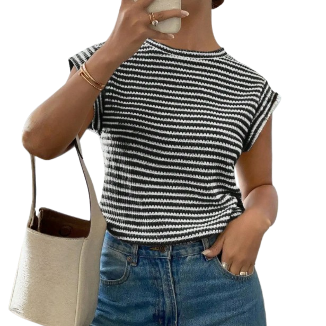 TONI™ – Breezy Cutout Sleeveless Tee