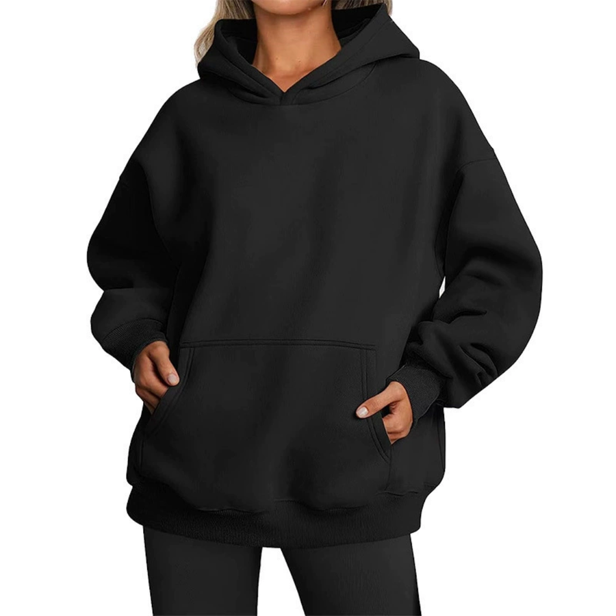 BREELAN™ – Cozy Oversized Fleece Pullover Hoodie