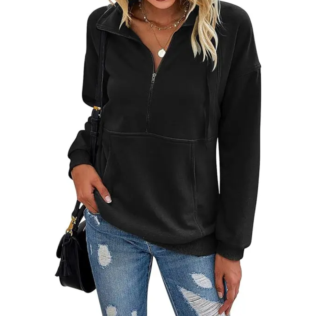 STEVIE™ – Cozy Half-Zip Fleece Sweatshirt