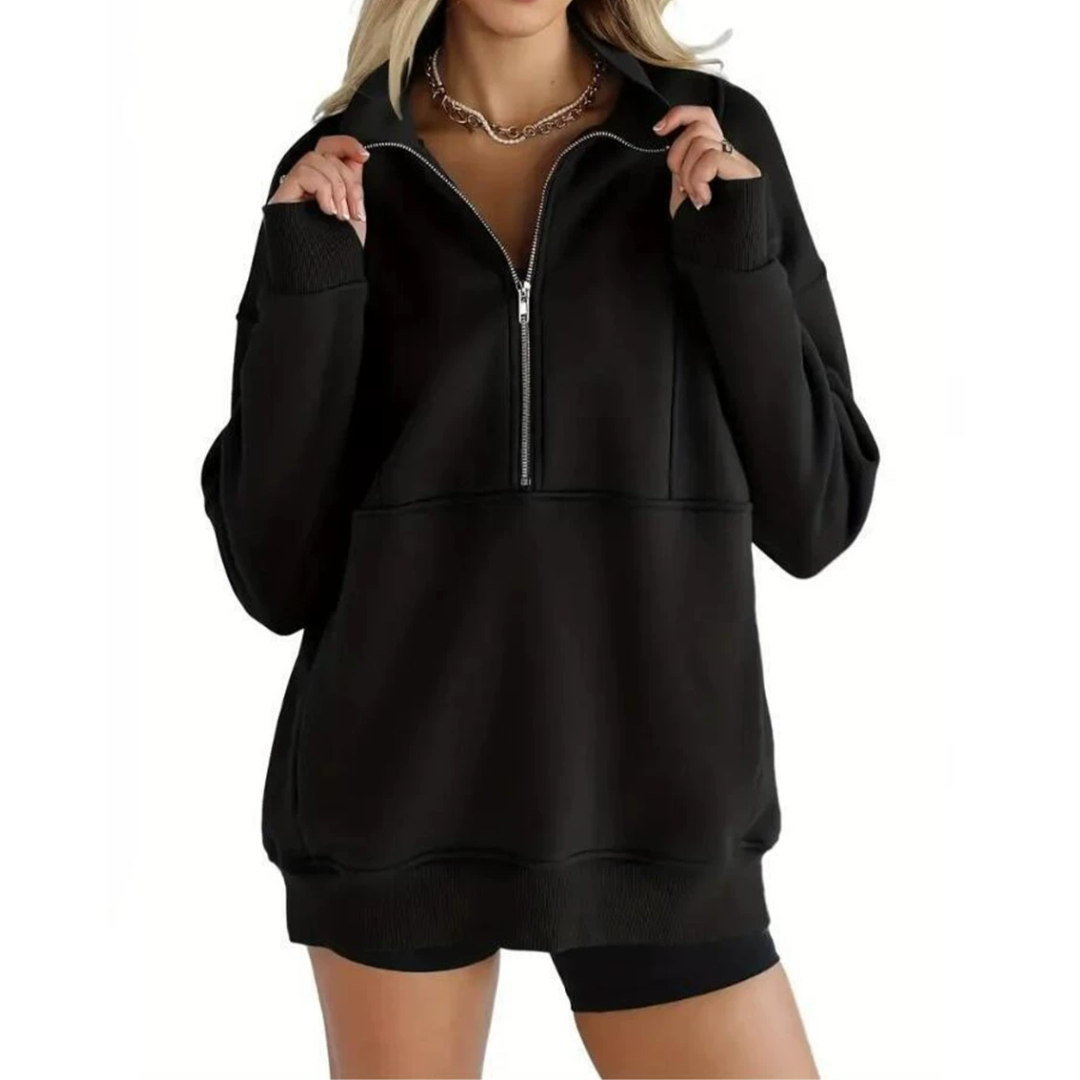 HADLOW™ – Cozy Fleece Half-Zip Pullover Sweatshirt