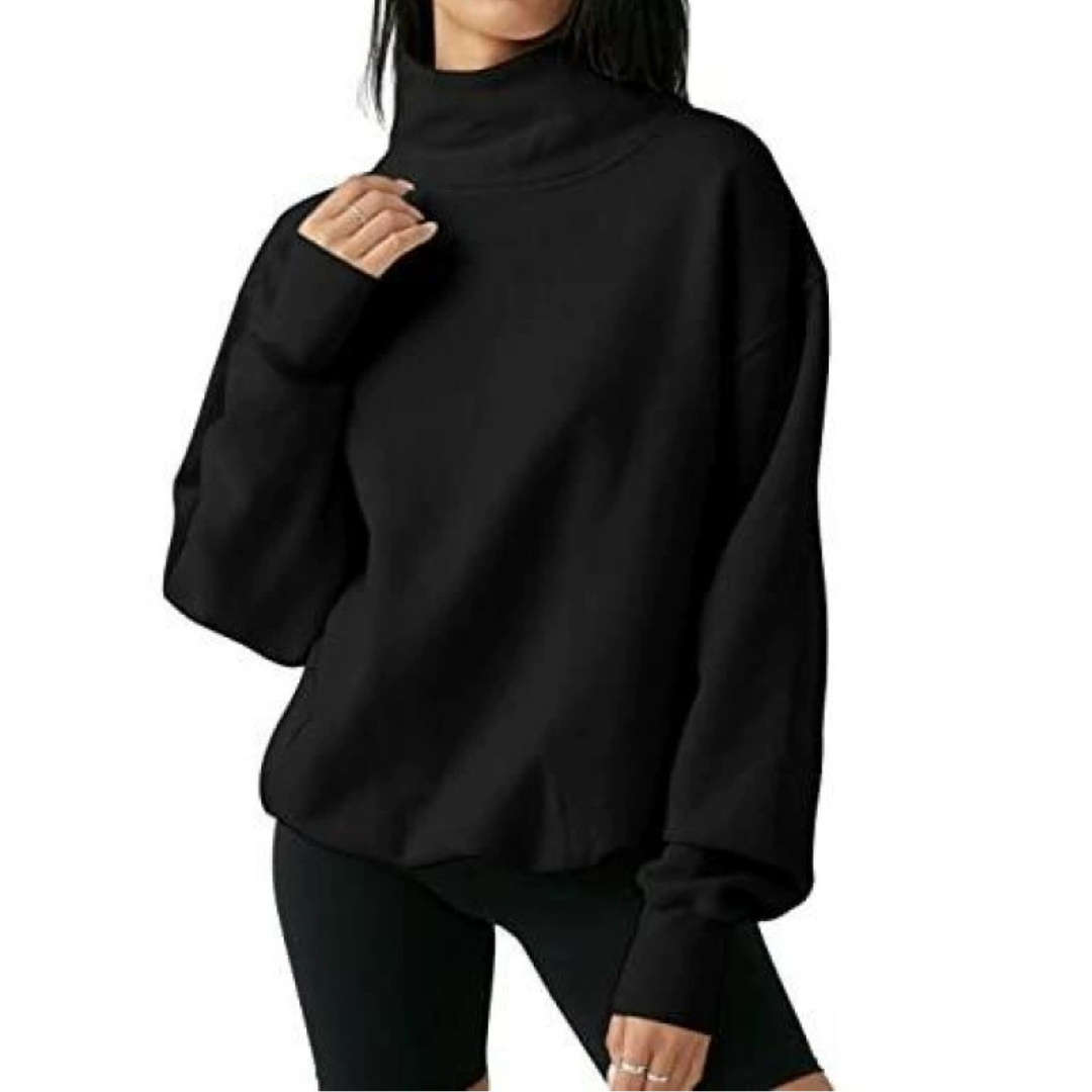 ROUX™ – Cozy Oversized Turtleneck Sweatshirt