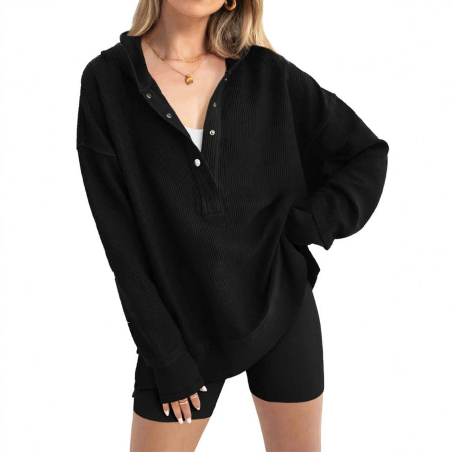 HAVEN™ – Cozy Oversized Raglan Hoodie Sweatshirt