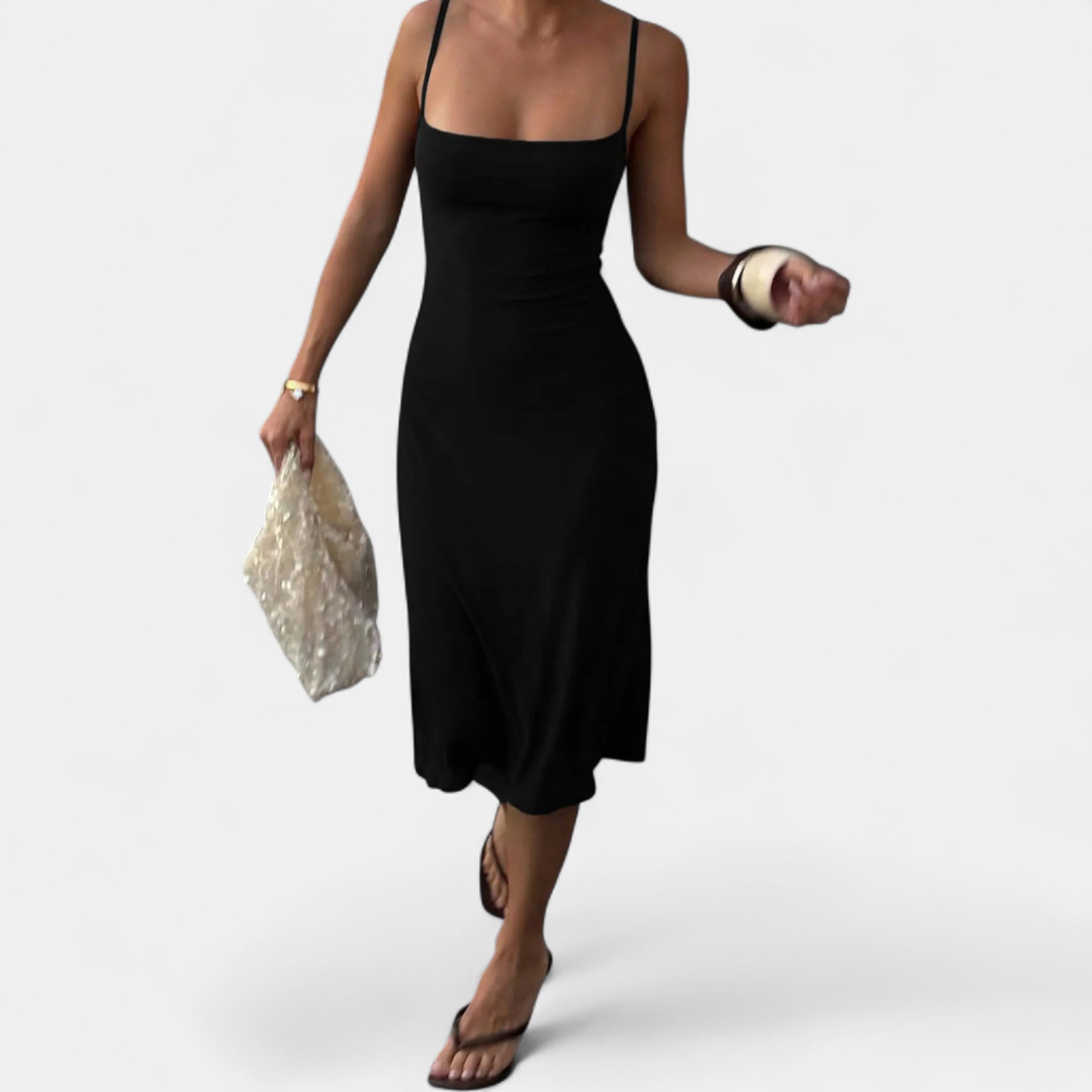 NICOLА™ – Sleek Bodycon Fishtail Midi Dress