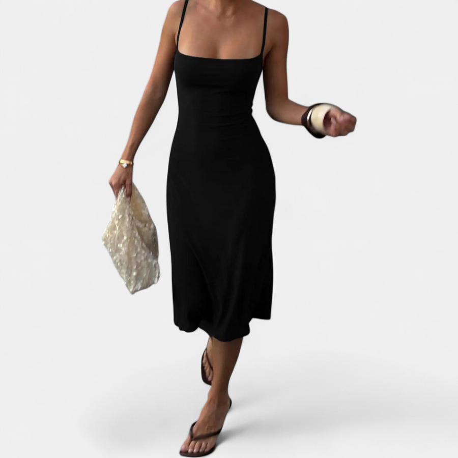 NICOLА™ – Sleek Bodycon Fishtail Midi Dress