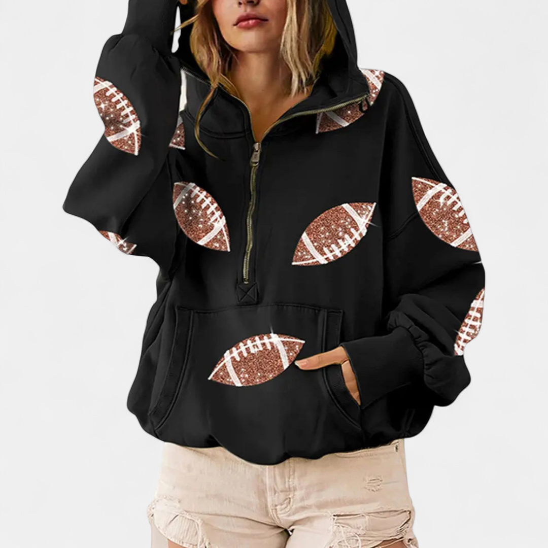KINSLEY™ – Game Day Zip-Up Hoodie