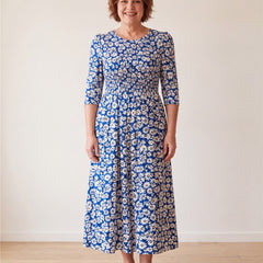 Blue Daisy Garden Pocket Maxi Dress – view 1