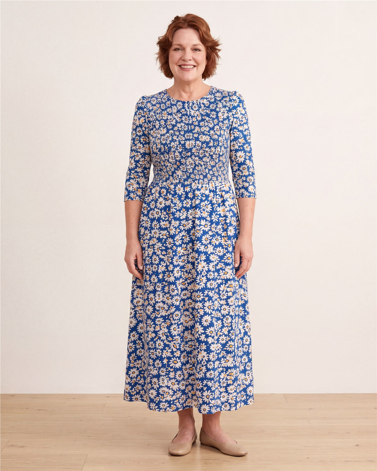 Blue Daisy Garden Pocket Maxi Dress – view 2