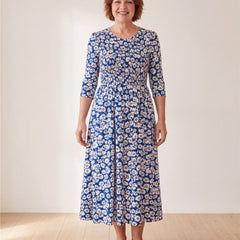 Blue Daisy Garden Pocket Maxi Dress – view 4