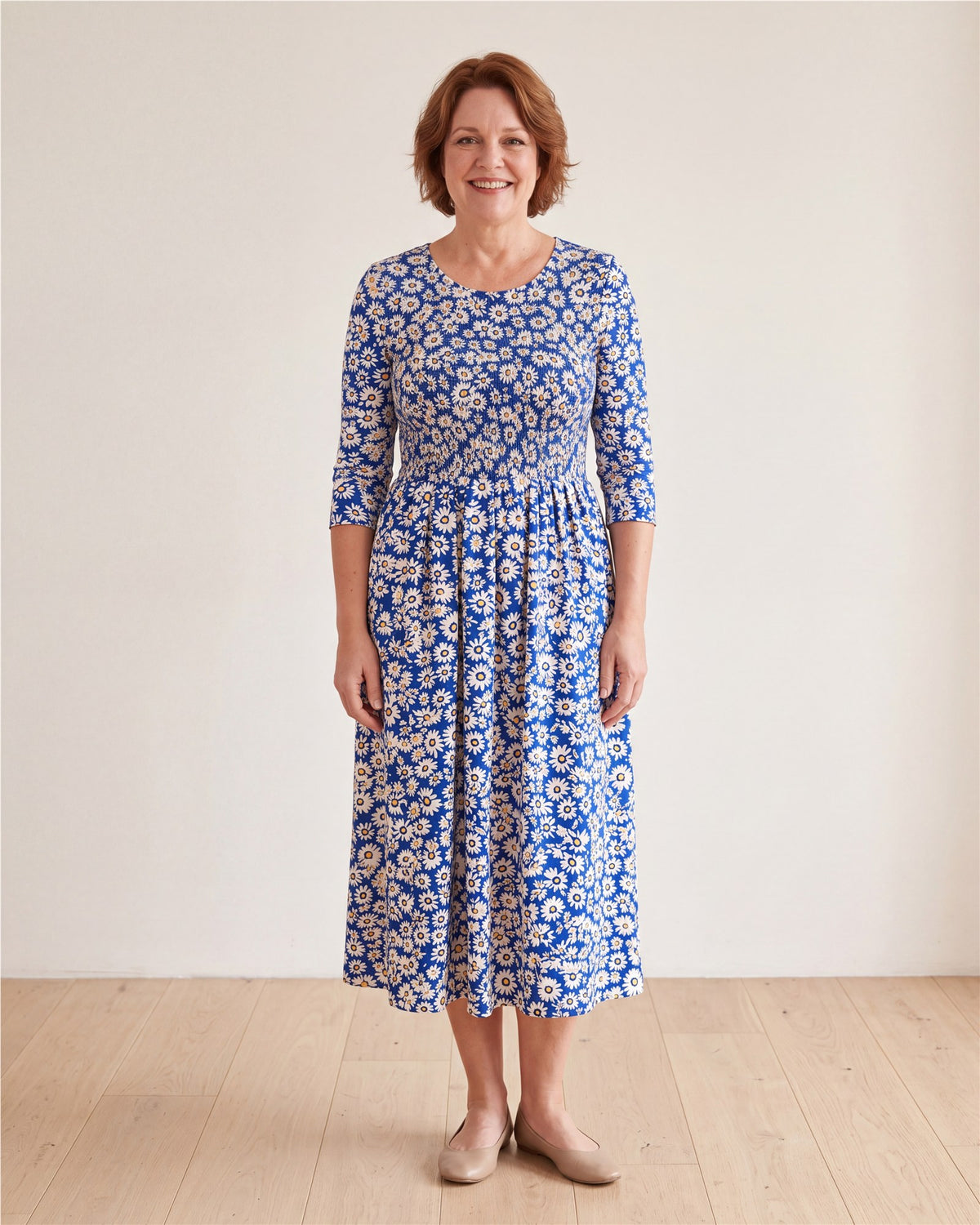 Blue Daisy Garden Pocket Maxi Dress – view 5