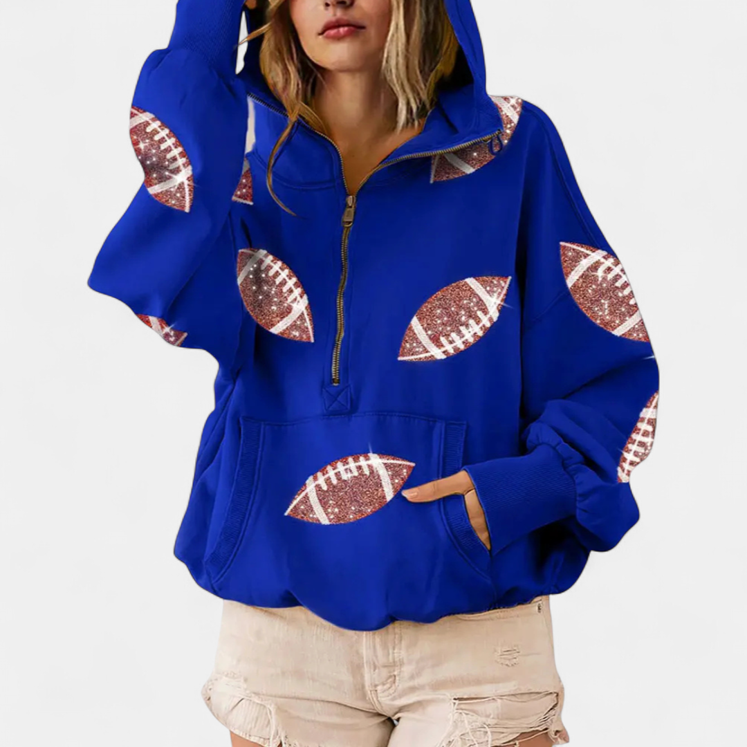 KINSLEY™ – Game Day Zip-Up Hoodie