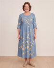 Bluebell Meadow Pocket Midi Dress