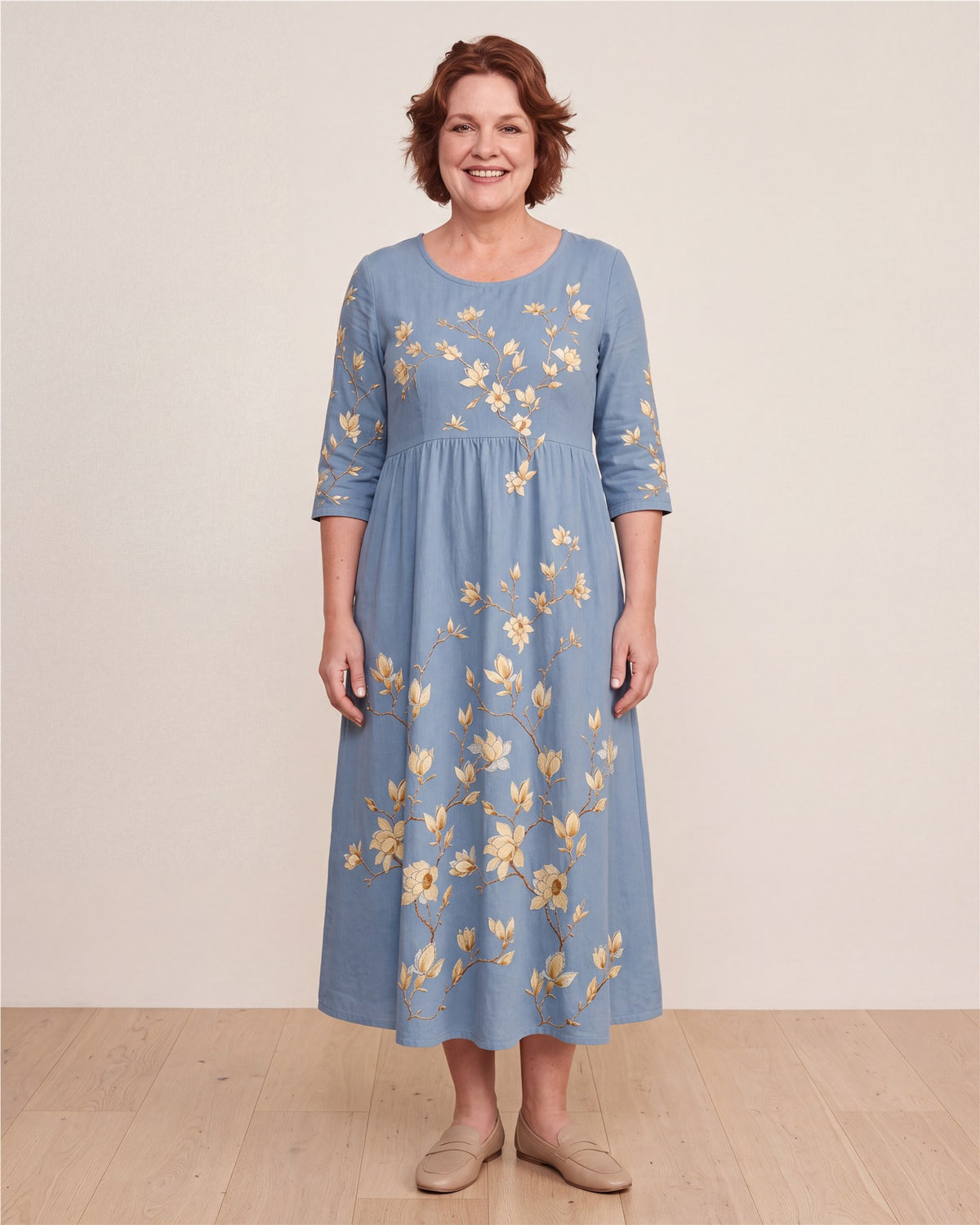Bluebell Meadow Pocket Midi Dress – view 1