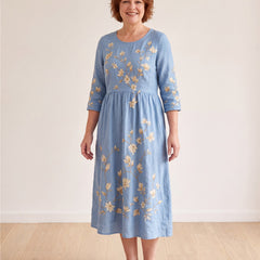 Bluebell Meadow Pocket Midi Dress – view 2