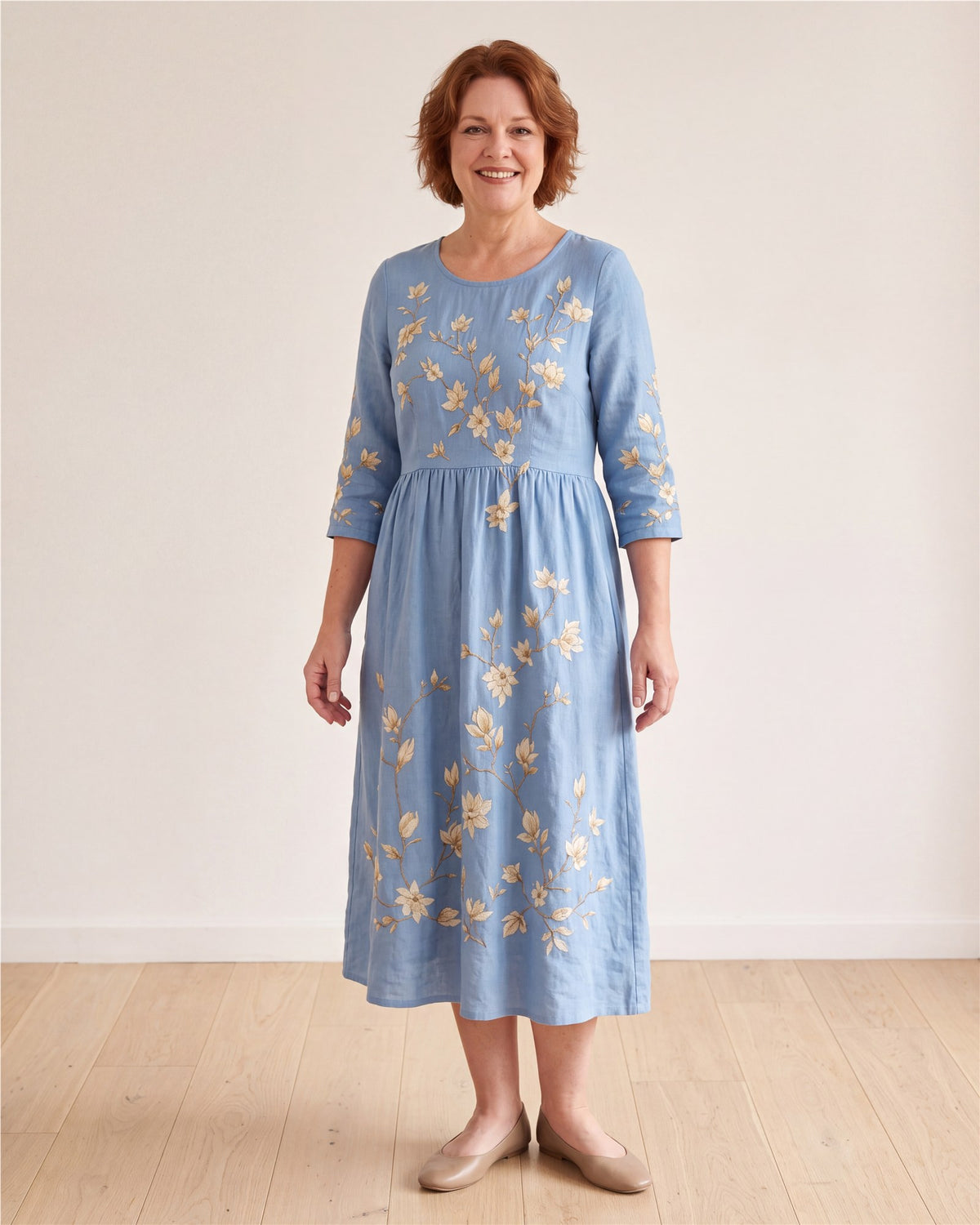 Bluebell Meadow Pocket Midi Dress – view 2