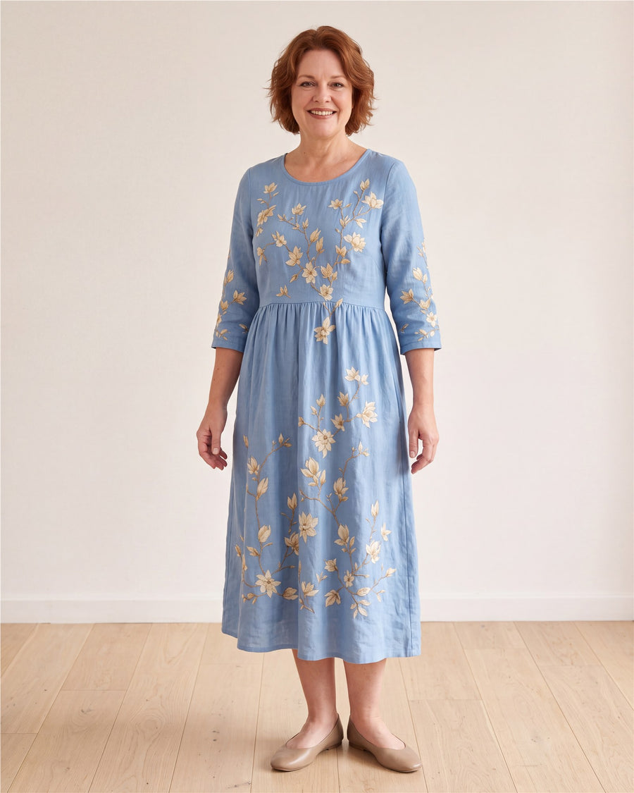 Bluebell Meadow Pocket Midi Dress – view 2